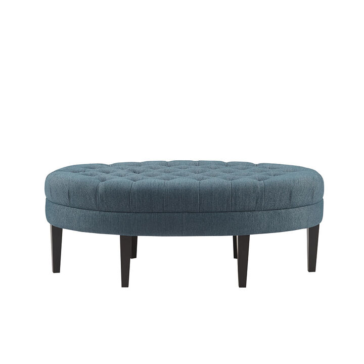Gracie Mills Mareli Surfboard Tufted Oval Ottoman