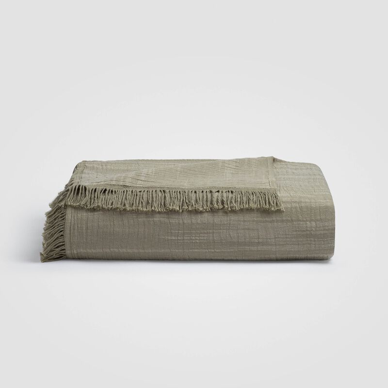 Sage Fringe Bedspread image number 0