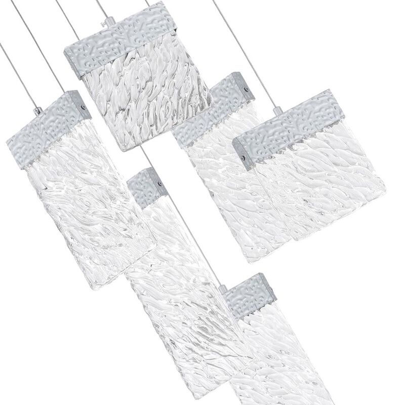 Carolina LED Chandelier With Pewter Finish