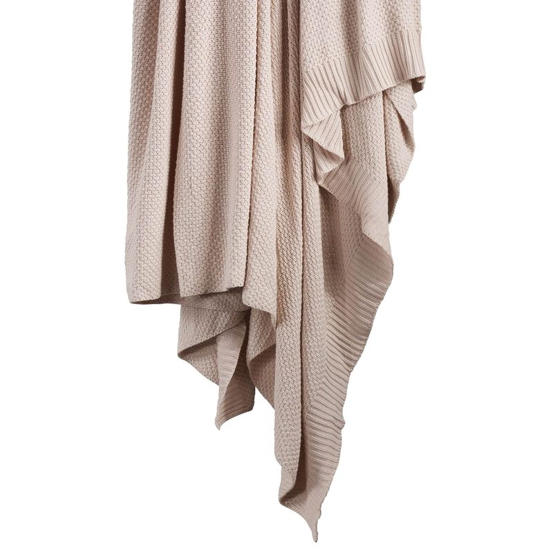 Cotton Knit Blush Full/Queen Blanket image number 0