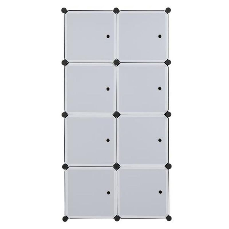 8-Cube Organizer with Stackable Storage Shelves for Versatile Home & Office Organization