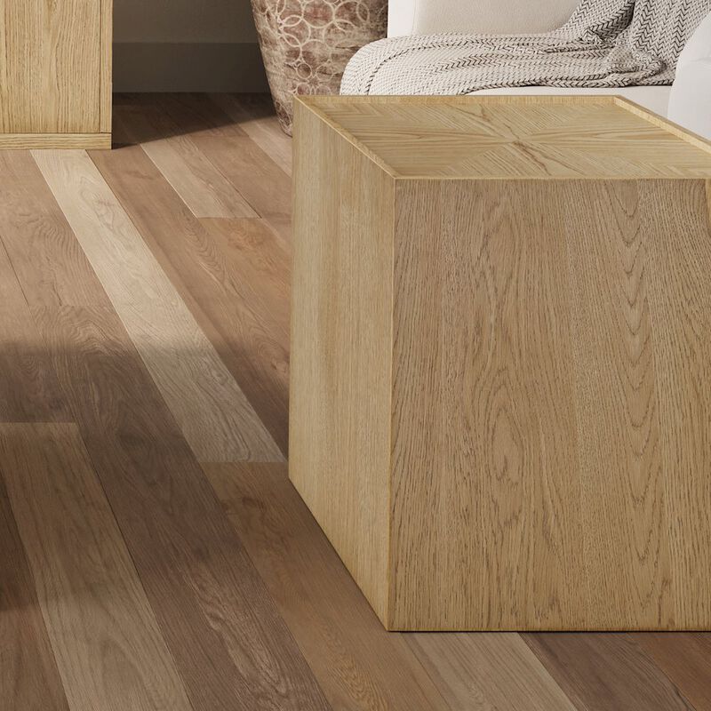 Jofran Laurel Creek Modern Contemporary Square Block Pedestal End Table