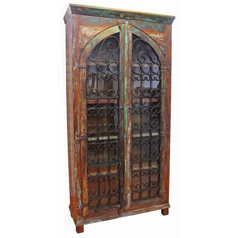 Trinidad Iron Jali Tall Cabinet image number 0