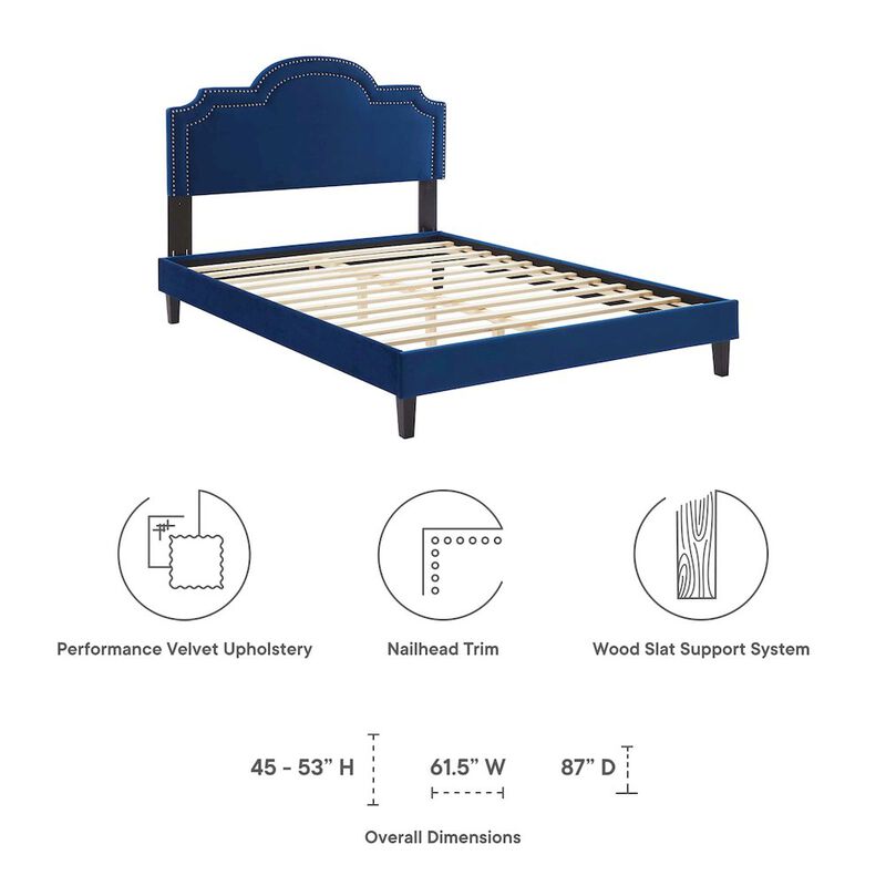 Aviana Performance Velvet King Bed image number 1