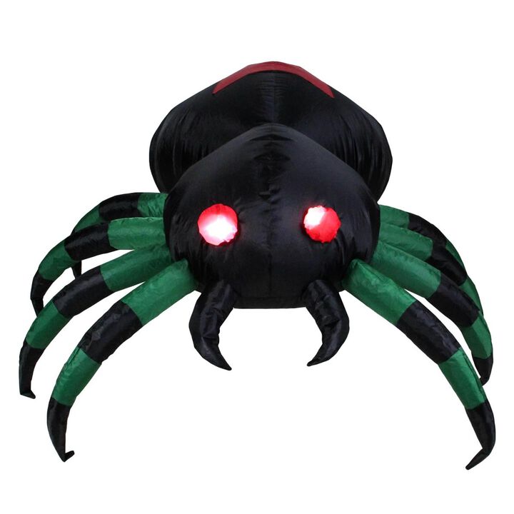 Northlight  3.5 ft. Inflatable Lighted Spider Halloween Outdoor Decoration