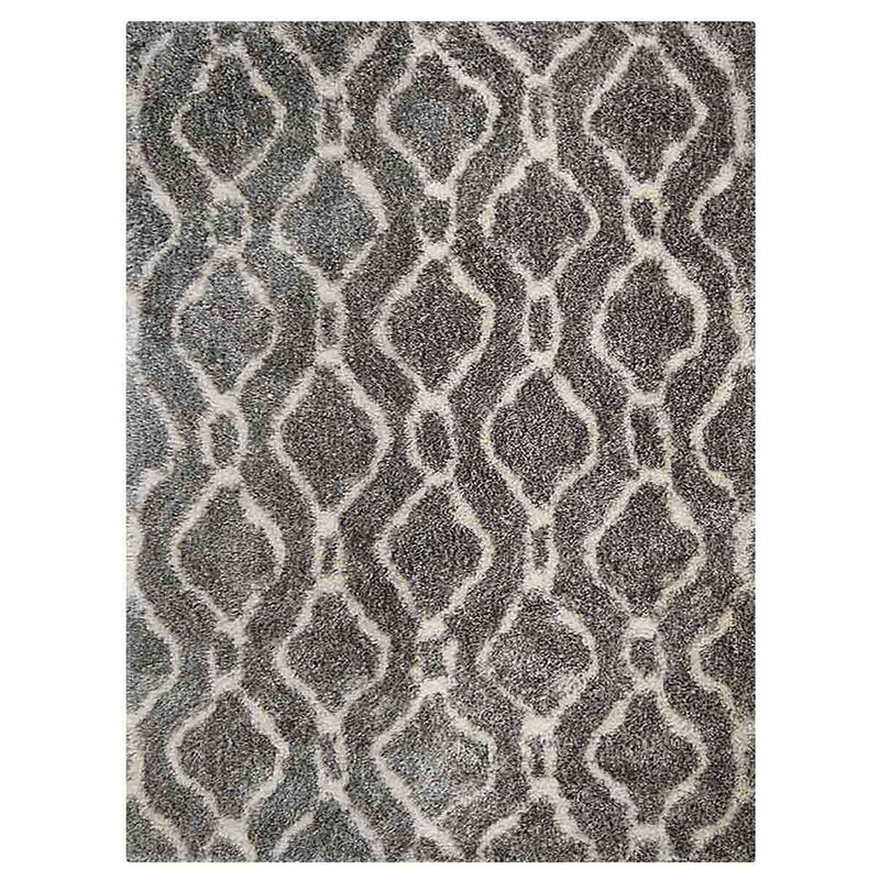 RUGSOTIC CARPETS HAND TUFTED SHAG POLYESTER ECO-FRIENDLY AREA RUGS  - Rectangle, Size, Geometric Modern Design, High Pile Thick Handmade Anti Skid Rugs for Living Room K00081 image number 0