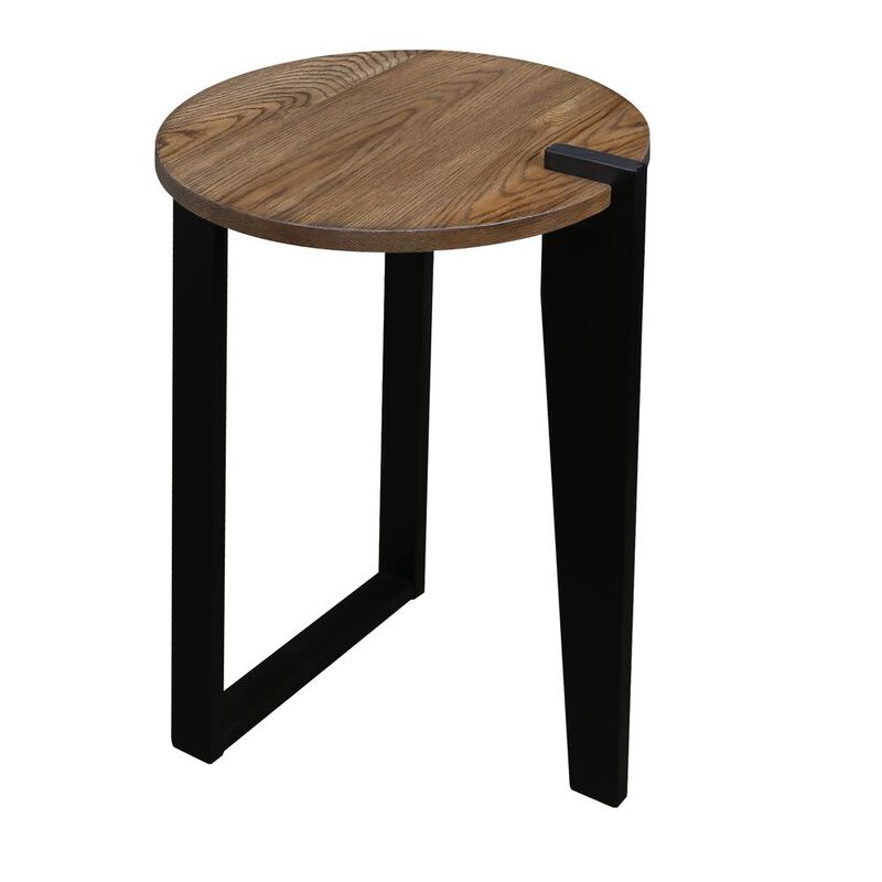 Sundial Contemporary Round End Table