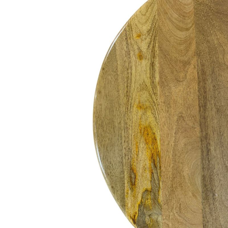 Carolina Chair & Table Marlowe 30 Cane Drum Base Coffee Table - Blonde Acacia