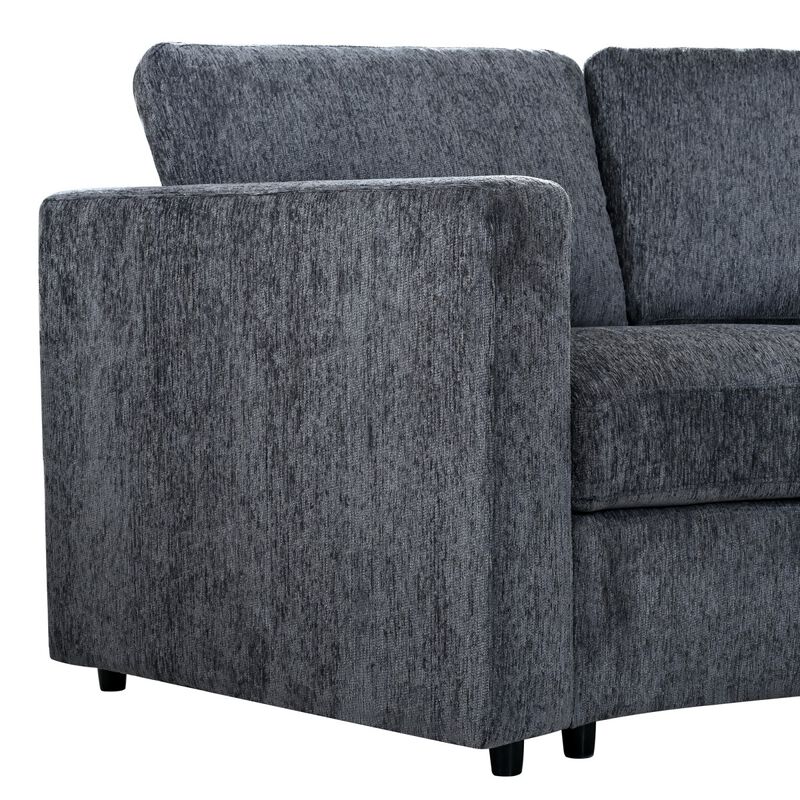 Blesbe Curved Modular Sectional Sofa image number 8
