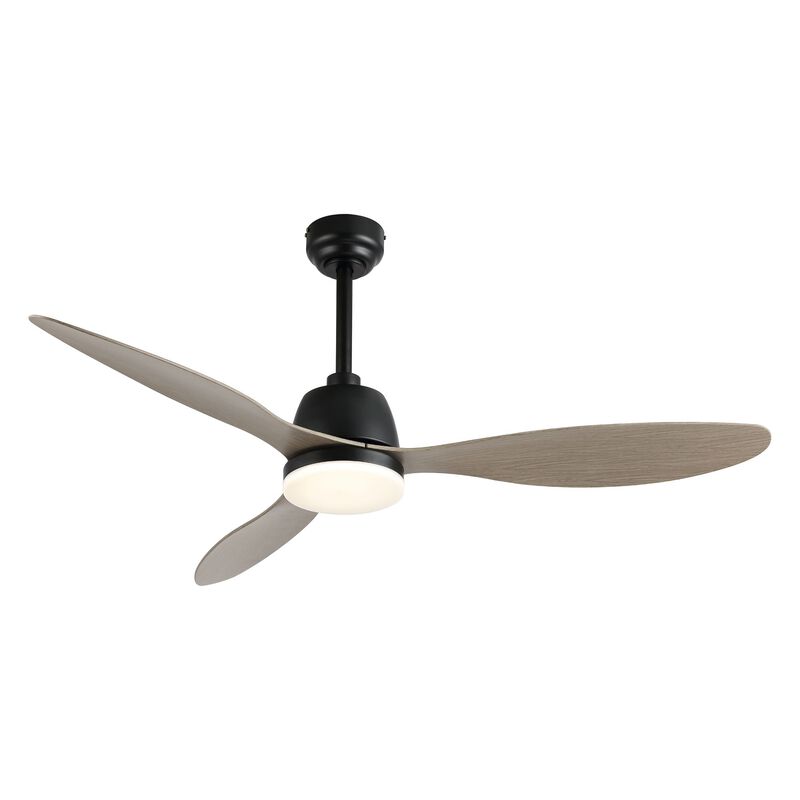 Audie Classic Industrial Iron/Plastic Integrated LED Ceiling Fan