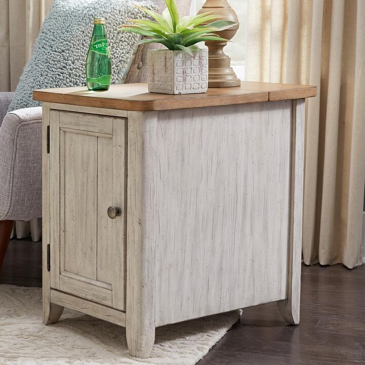 Liberty Furniture Door Chair Side Table w/ Charging Station