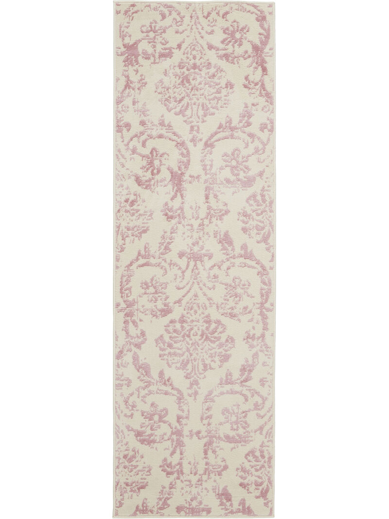 Jubilant JUB09 Ivory/Pink 2' x 6' Rug