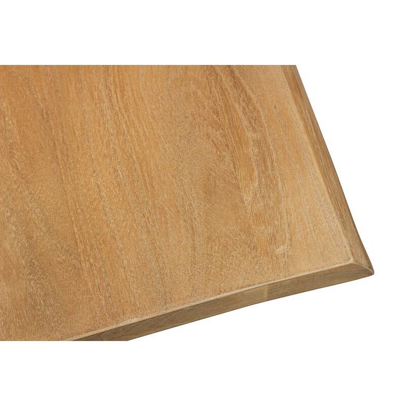 Alex Hamilton Sycamore Solid Wood Live Edge Square Coffee Table in Natural