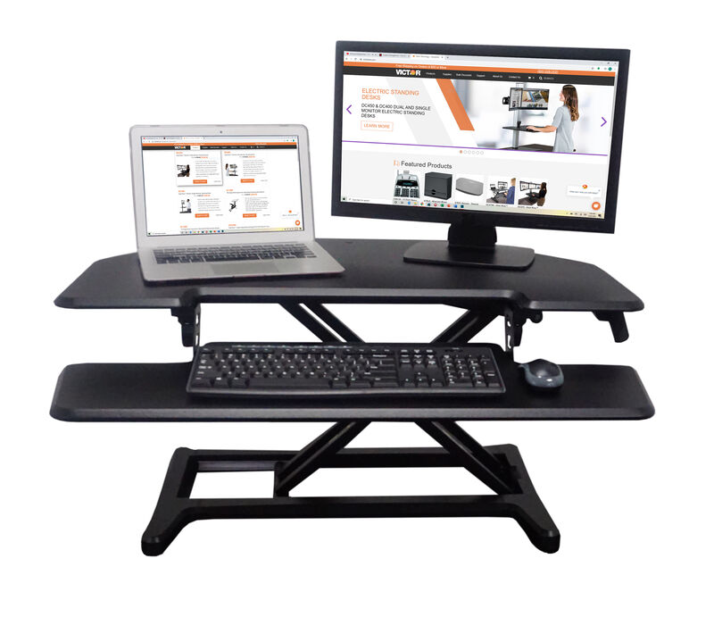 Corner Standing Desk Converter image number 1