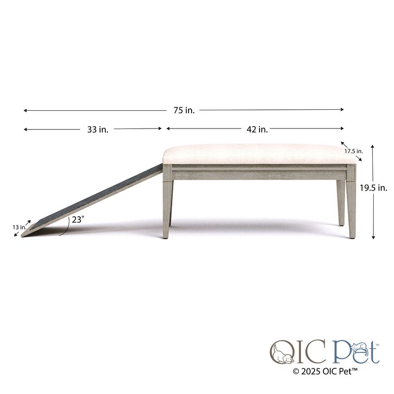 Wagsby&trade; Pet Ramp Bench - Canyon Gray image number 7