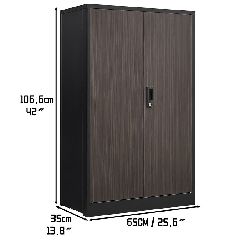 Metal Locker Storage Cabinet &ndash; Lockable Adjustable Shelf for Office, Garage, School image number 2