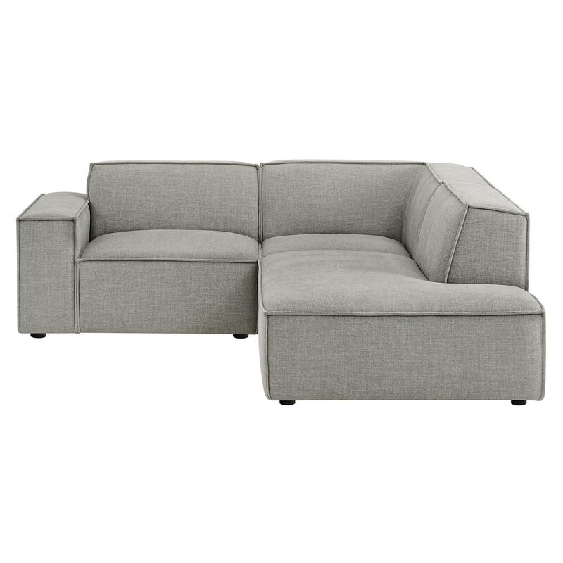 Restore 3-Piece Performance Fabric Upholstered Modular L-Shaped Sectional Sofa image number 5