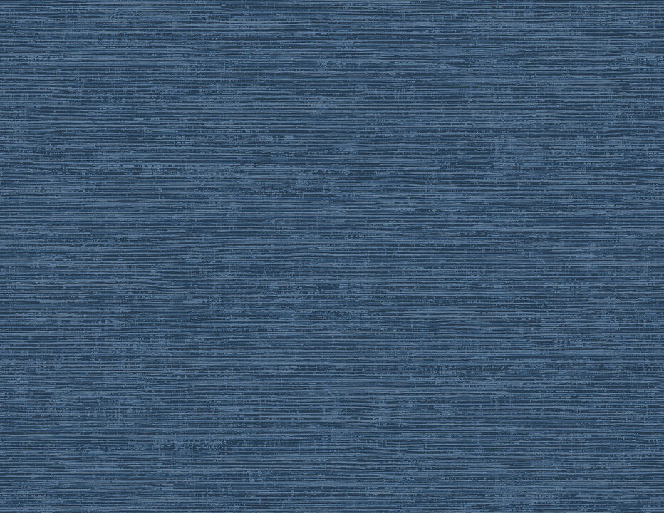 Tiverton Indigo Faux Grasscloth Wallpaper (Set of 2)