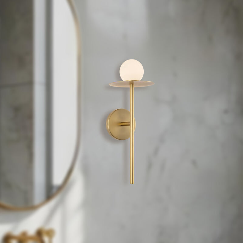 Elixir 16-in Damp-Rated Dimmable LED Wall Sconce image number 1