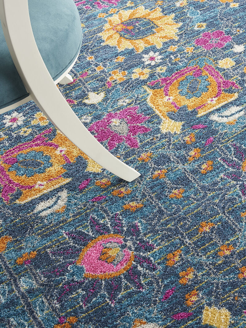 Passion PSN01 Denim 8' x Round Rug