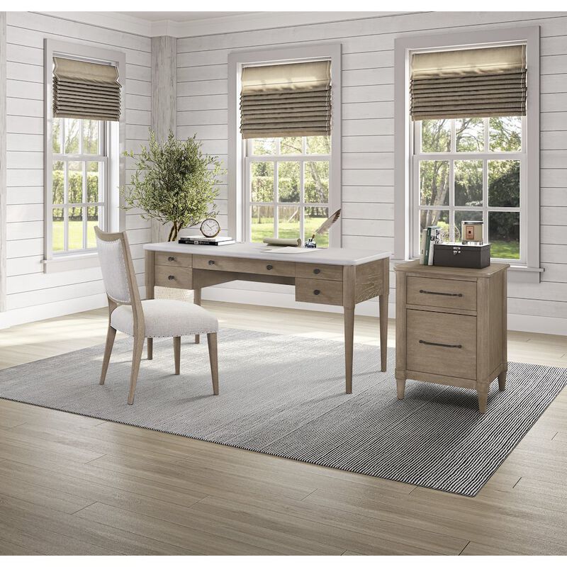 Wilmington 58" 5-Drawer Desk image number 2