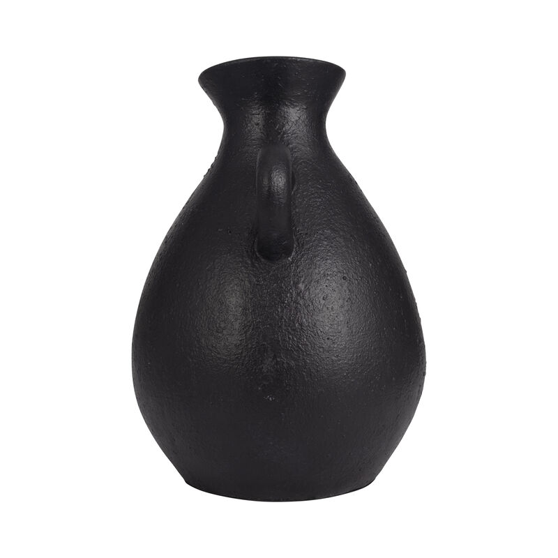 19" Organic Jug With Handle, Black