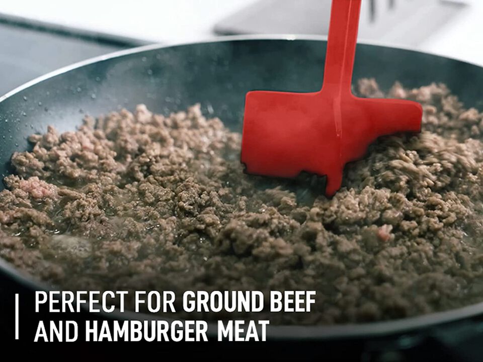 Premium Meat Masher, Ground Beef Masher, & Hamburger Chopper Utensil