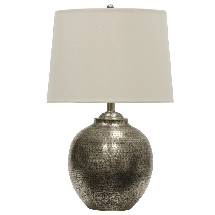 Antique Pewter Table Lamp (Set of 2)