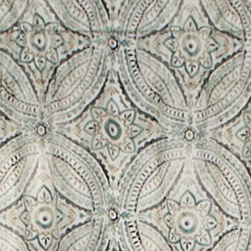 Ellis Curtain Blissfullness High Quality Room Darkening Solid Natural Color Lined Scallop Window Valance - 50x15", Spa