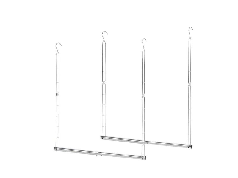 2-Pack Adjustable Closet Rod | Space-Saving Hanging Organizer for Closet Storage image number 0