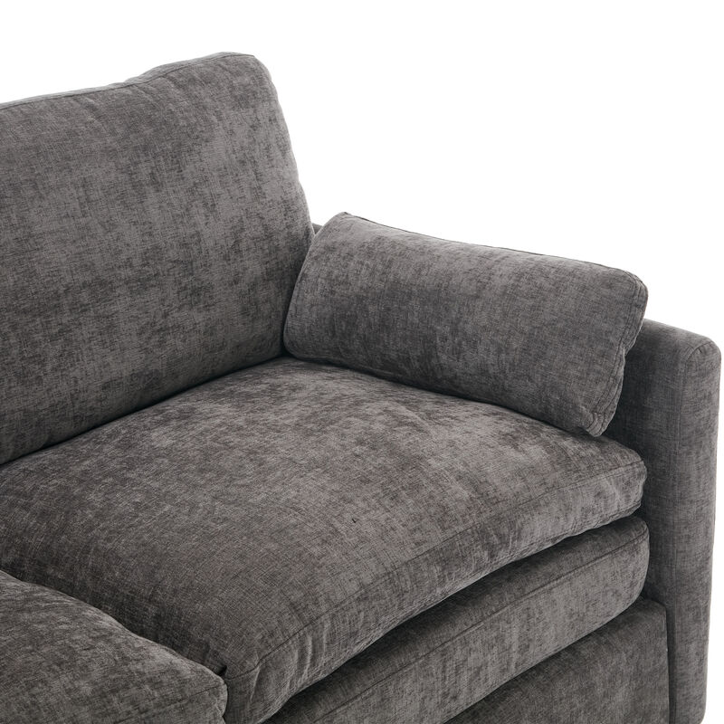 Merax Cozy Chenille Upholstered Sofa Set