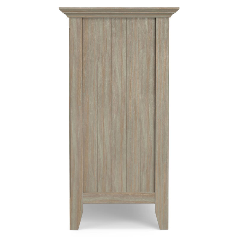 Acadian SOLID WOOD 62 inch Wide Transitional Wide Storage Cabinet in Distressed Grey image number 4