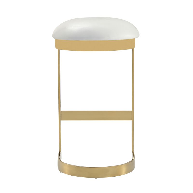 Aura White Bar Stools (Set of 2)