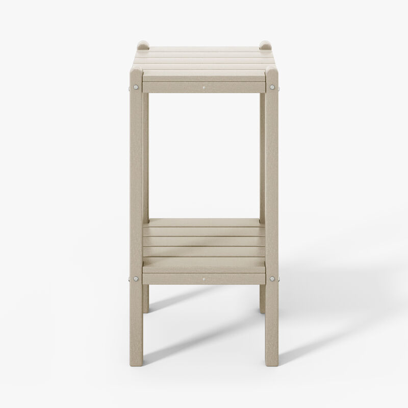 WestinTrends 36" Outdoor Adirondack HDPE 2-Tier Patio Side Table