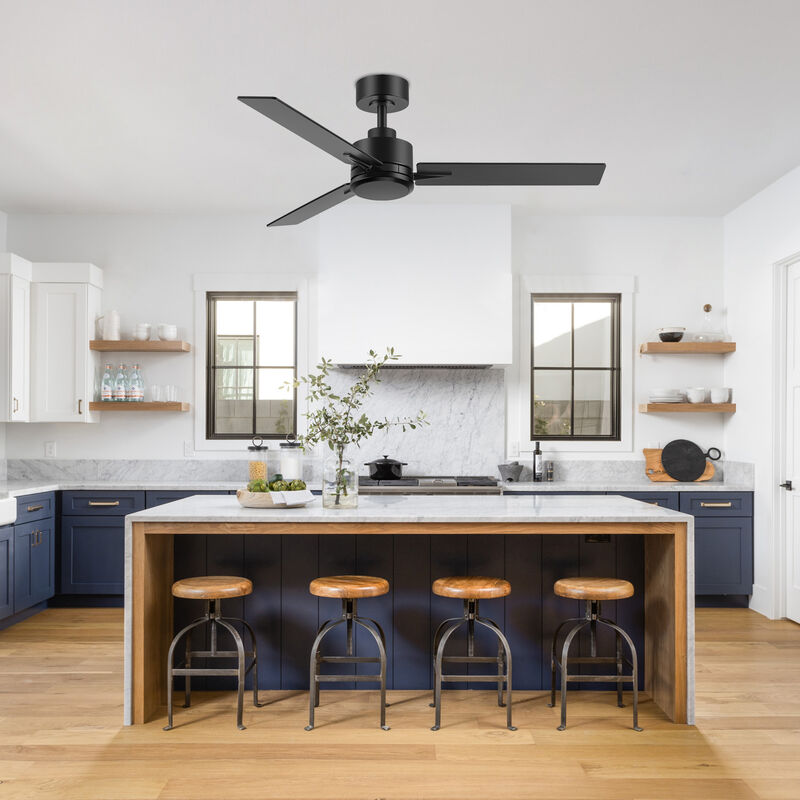 Breezary 48" Ceiling Fan No Light, 3 Blades, DC Motor, 6 Speeds, Remote Control, Reversible image number 8