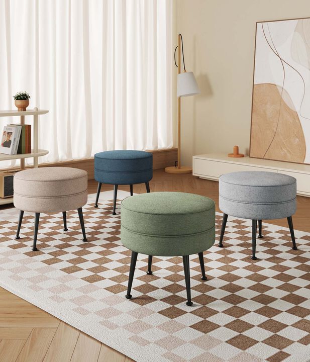 Bailey Ottomans with Black (Set of 4)