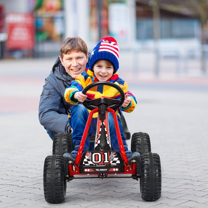 Adjustable Seat Pedal Powered Ride On Car with 4 Wheel Design image number 4