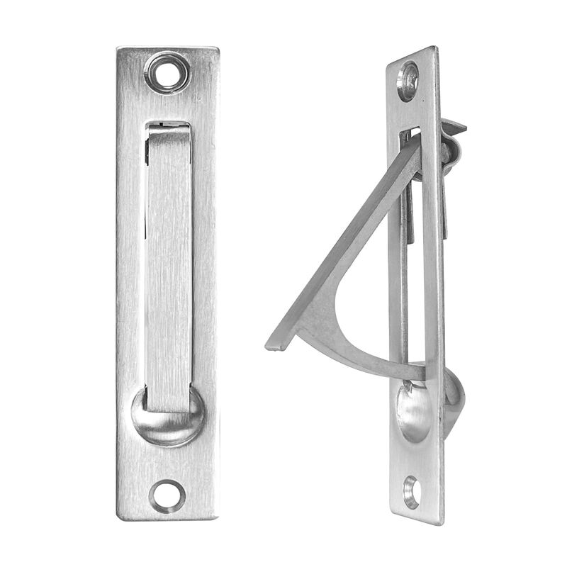 senharvest Pocket Door Edge Pull Sliver Brushed Nickel - Hidden Edge Handles Hardware for Easy Access,Stylish Pocket Door Pull,I