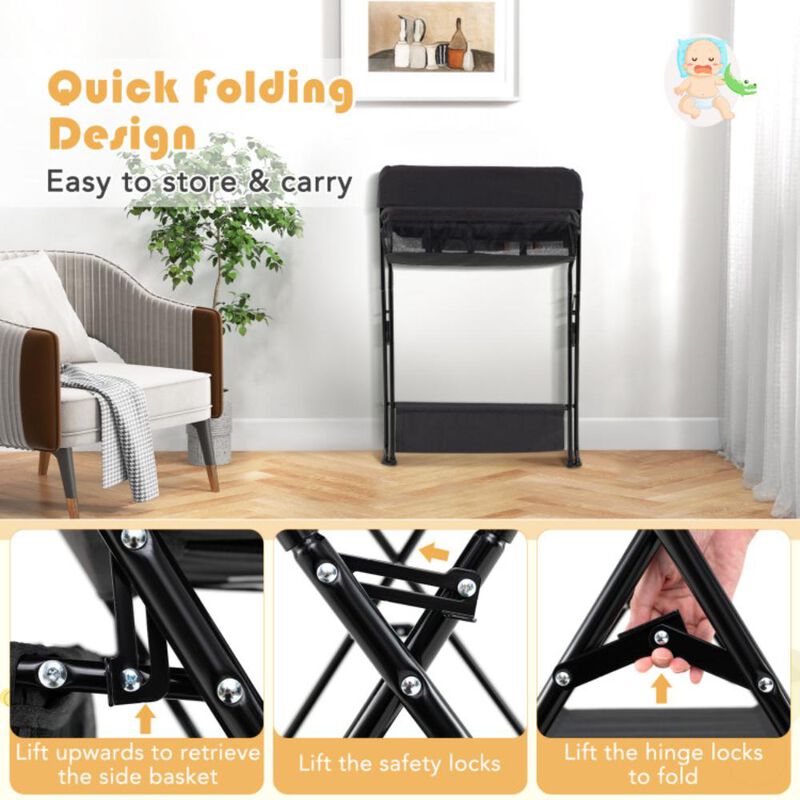 Hivvago Baby Storage Folding Diaper Changing Table