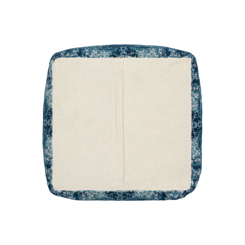 Abstract Pattern Pouf Ottoman – Stylish Footrest and Floor Pillow