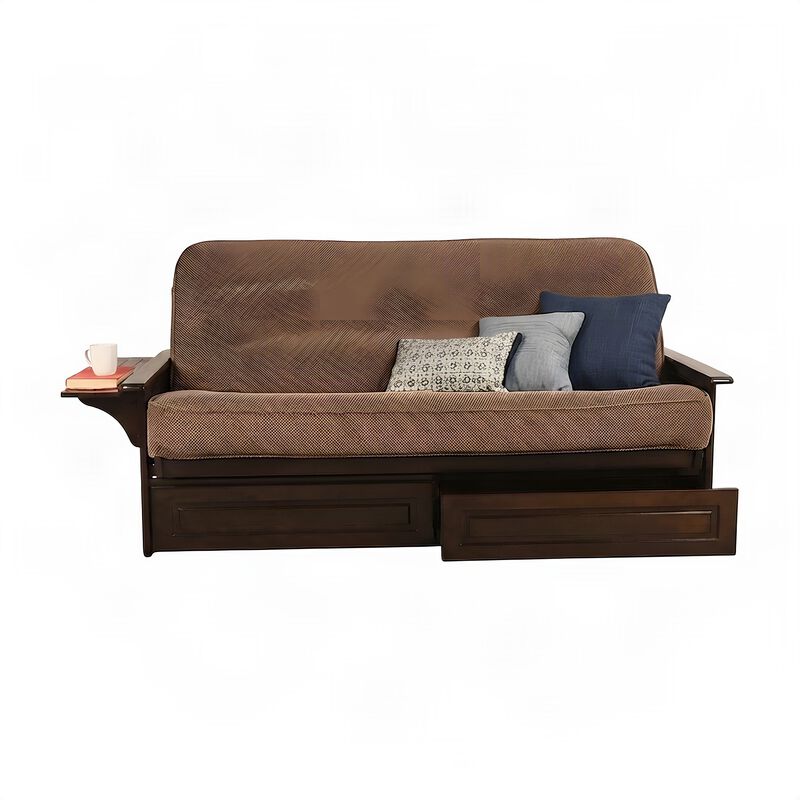 Phoenix Frame-Espresso Finish-Marmont Mocha Mattress-Storage Drawers image number 3