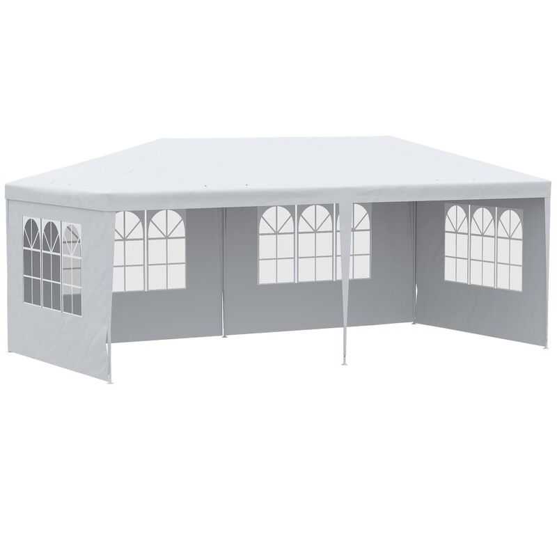 Hivvago 20x10 Outdoor Party Tent with Window Sidewalls image number 0