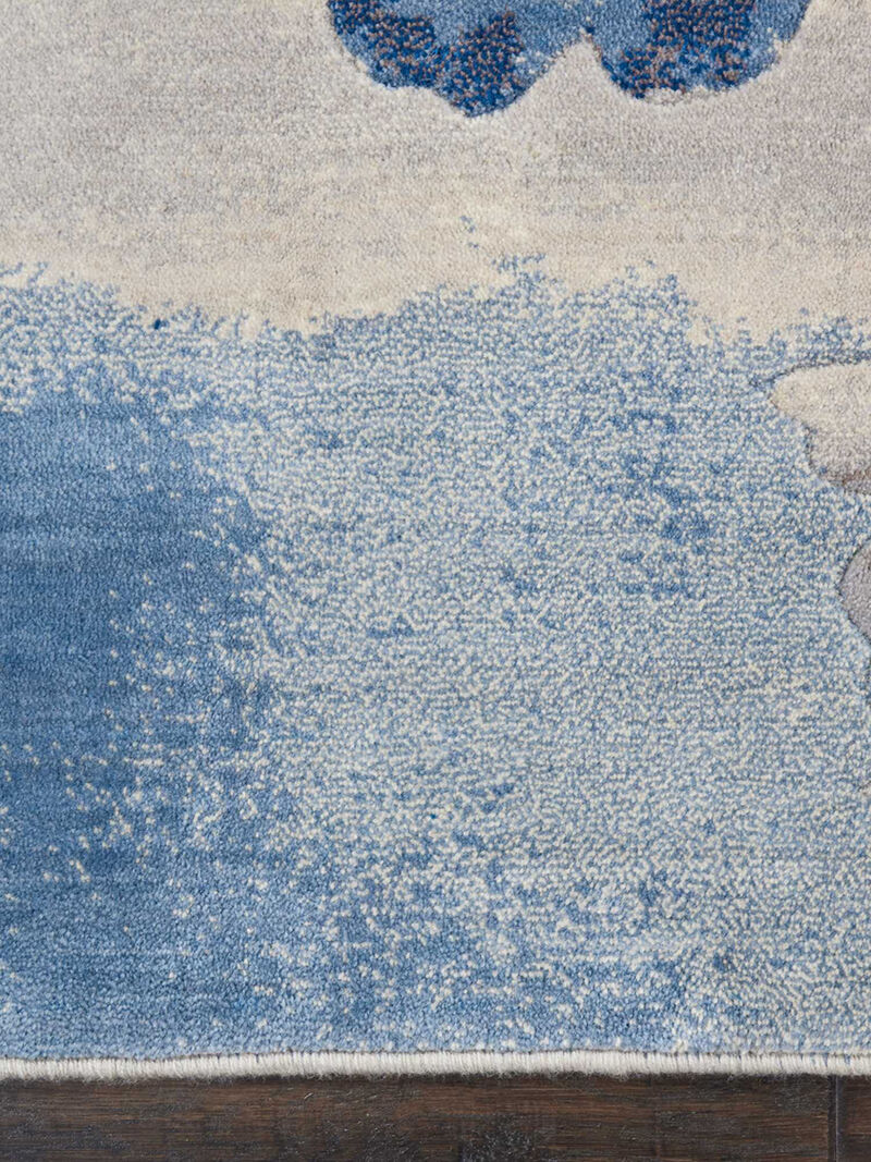 Somerset ST18 Ivory/Blue 6'7" x 9'7" Rug