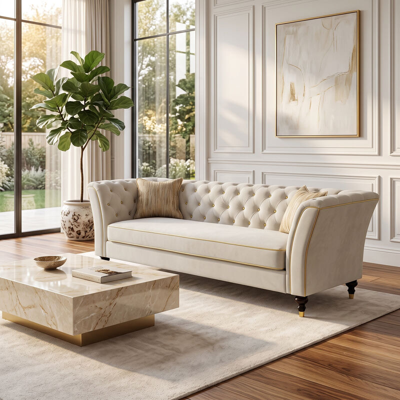 Pruvaf Large 89.5" 3 Person Couch image number 2