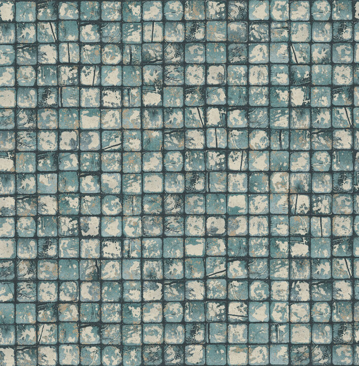 Kingsley Blue Tiled Wallpaper (Set of 2)