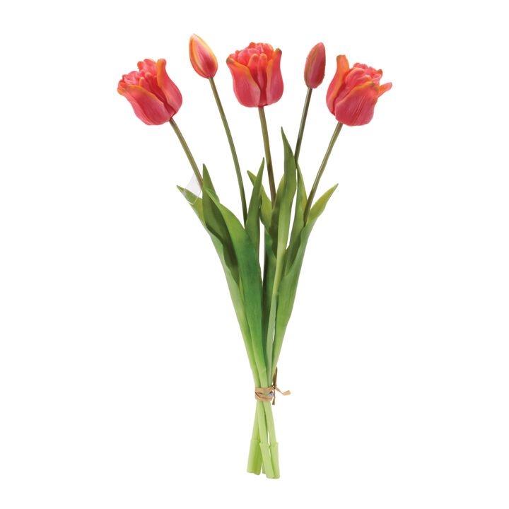 Set of 2 Tulip Floral Bundles for Spring Arrangements, Vases, or Tabletop Decor