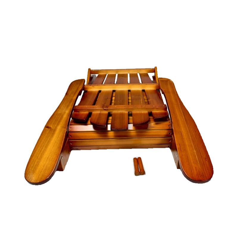 Hivvago Wood Adirondack Folding Chair image number 7