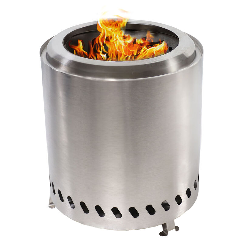 Stainless Steel Tabletop Smokeless Fire Pit - 8.5" Diameter