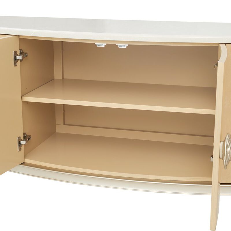 Michael Amini Camellia Field Sideboard - Caramel image number 7
