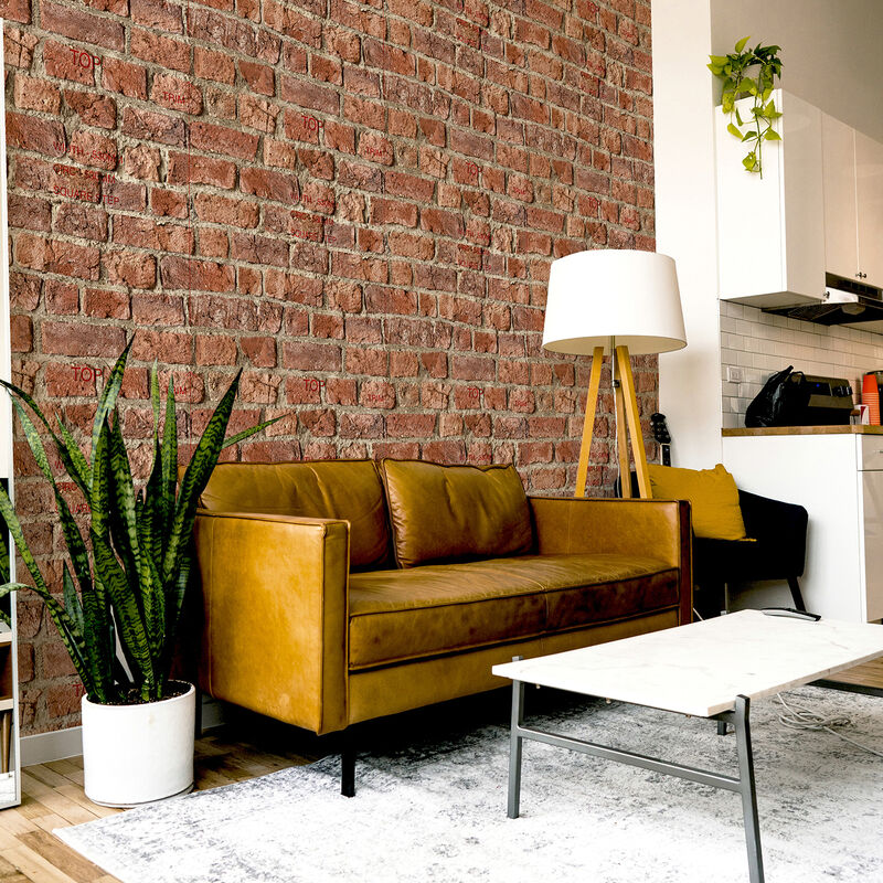 Clifford Red Urban Brick Wallpaper image number 3